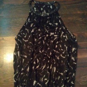 Ruffle Halter Top Blouse